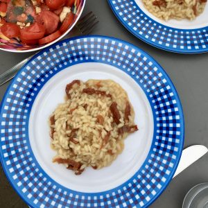 Risotto mit getrockneten Tomaten